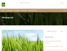 Tablet Screenshot of green-list.net